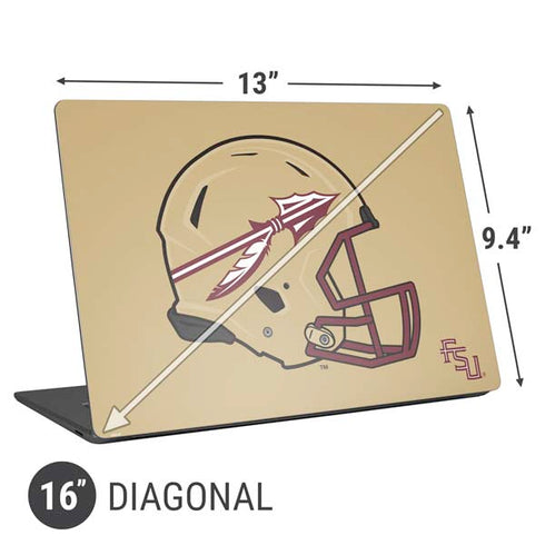 Florida State University FSU Helmet Universal Laptop 16in (13 x 9.4in) Skin